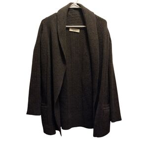 All Saints Charcoal Open-Front Cardigan